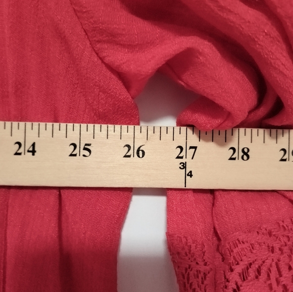 Zac & Rachel Vibrant Red Blouse / Size 3X - Picture 6 of 6